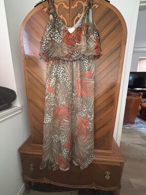 Brand New Line & Dot 100% Silk Midi Dress Size Small